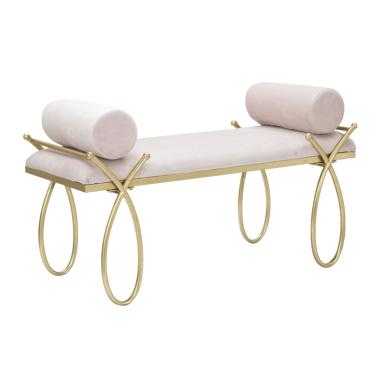 Panca Ribbon Rosa cm.112,5x49x53