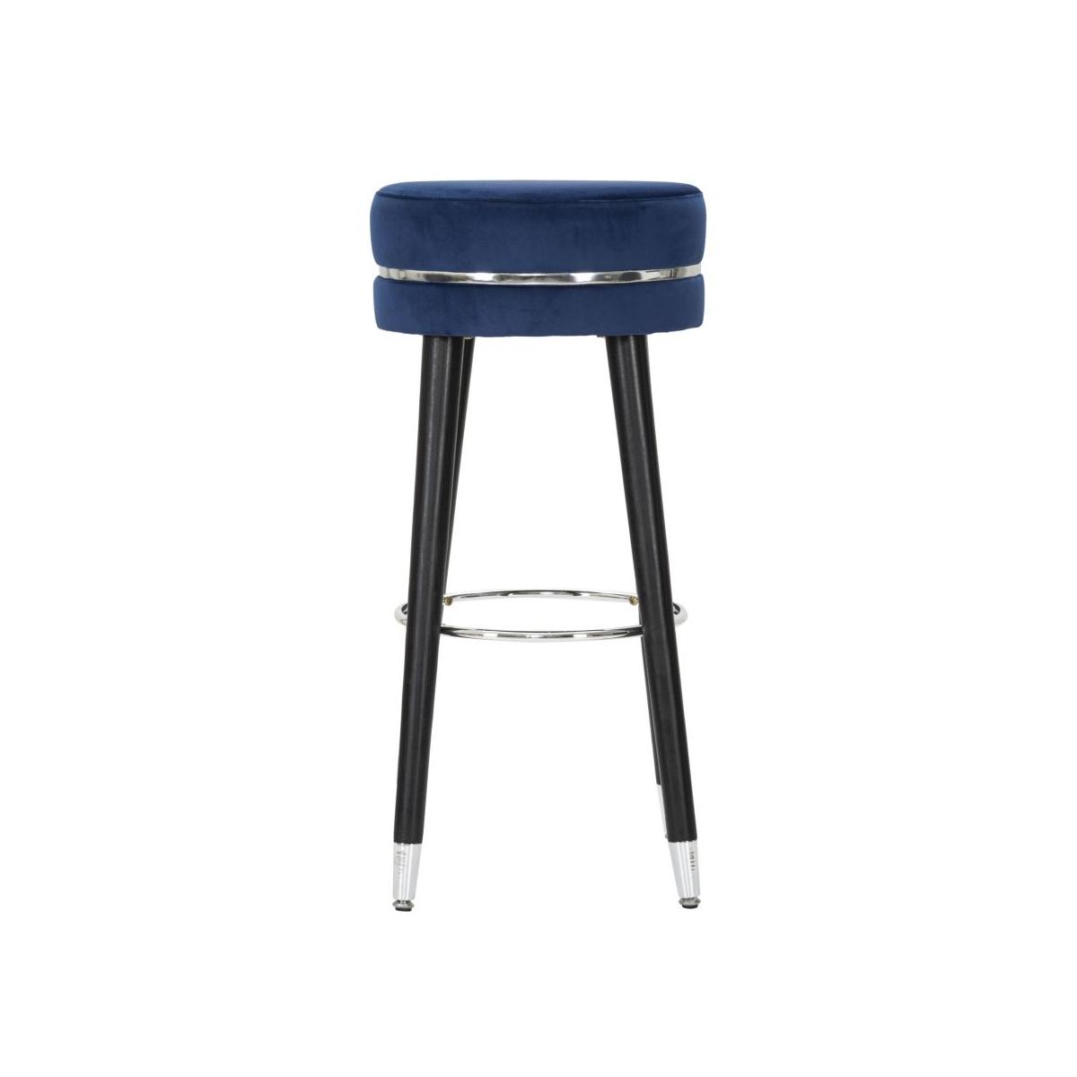 Sgabello bar paris blu silver