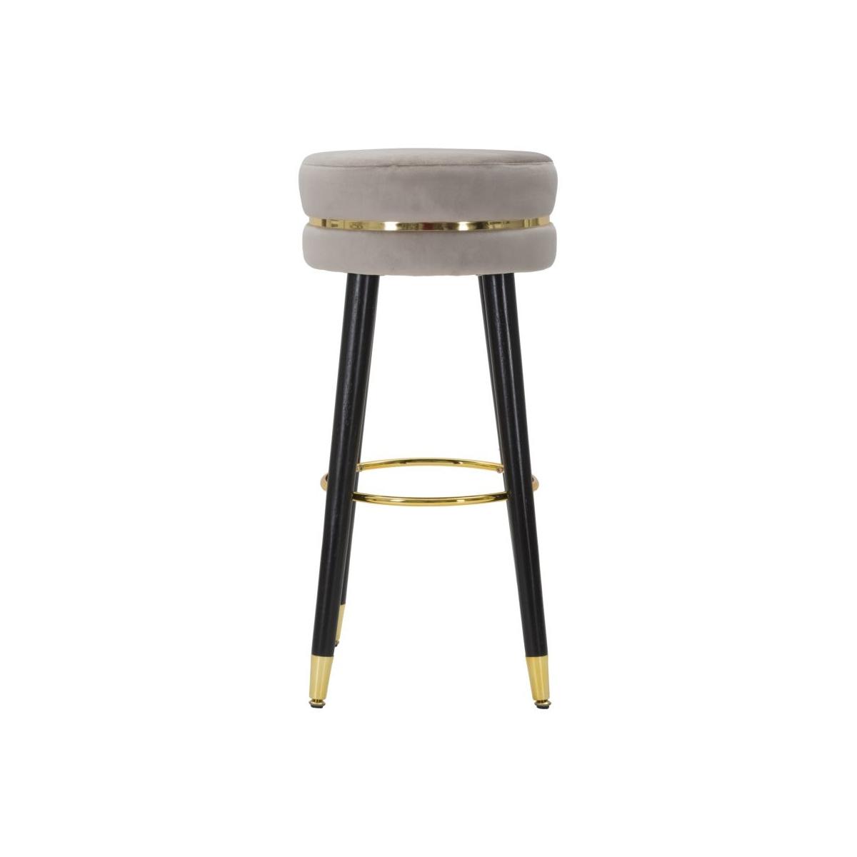 Sgabello bar paris grigio gold