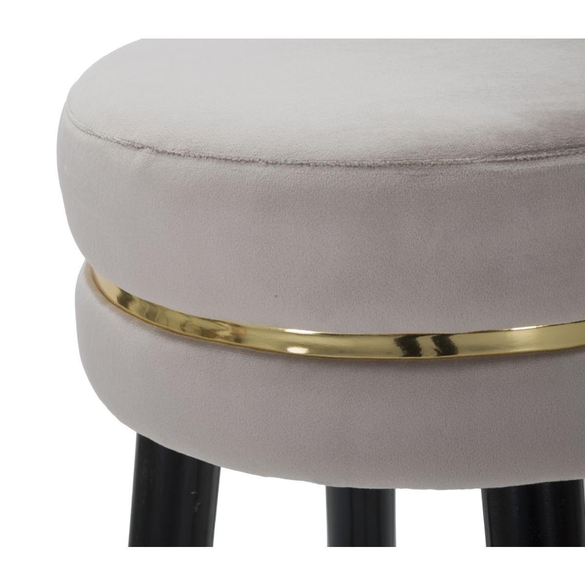 Sgabello bar paris grigio gold