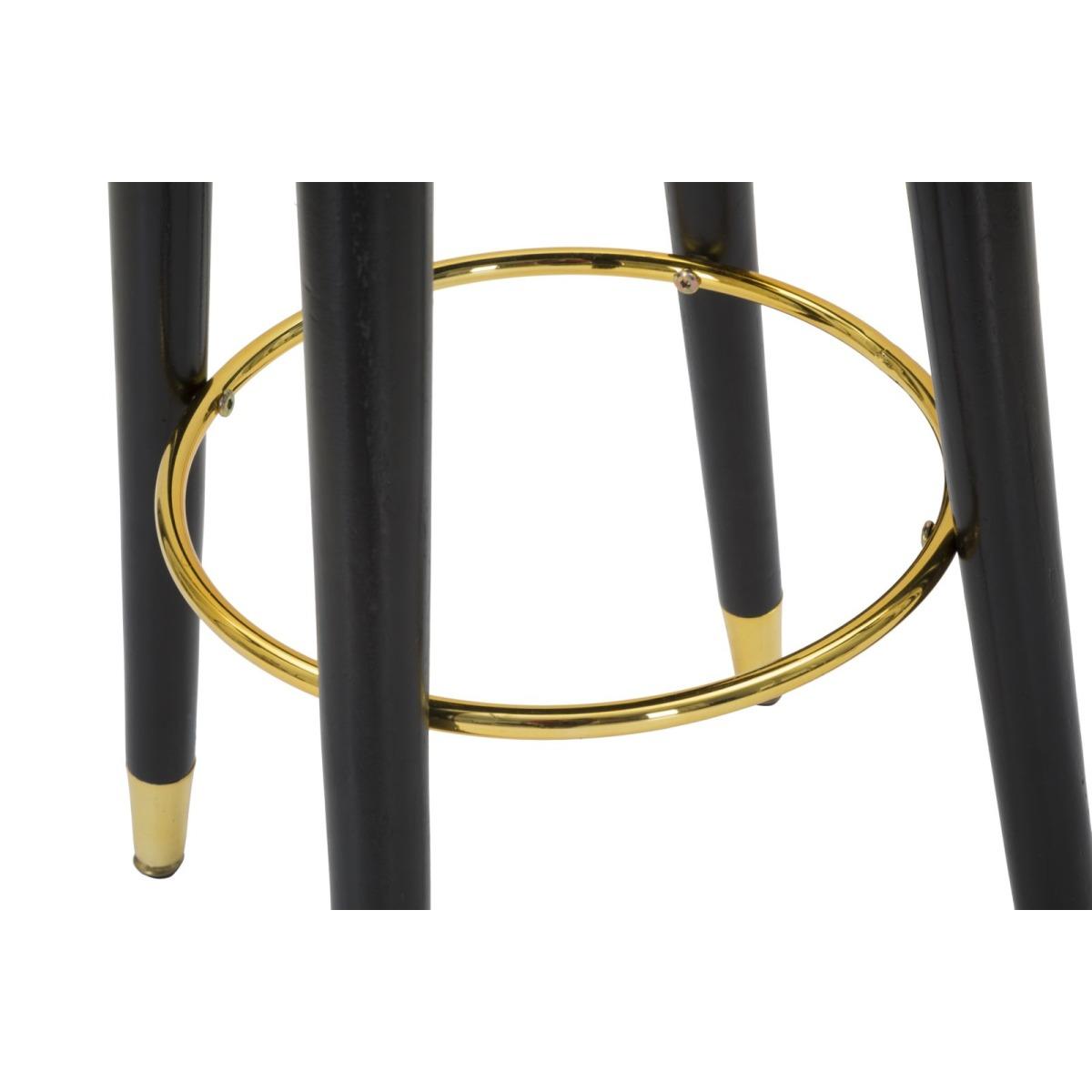 Sgabello bar paris grigio gold