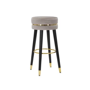 Sgabello bar paris grigio gold