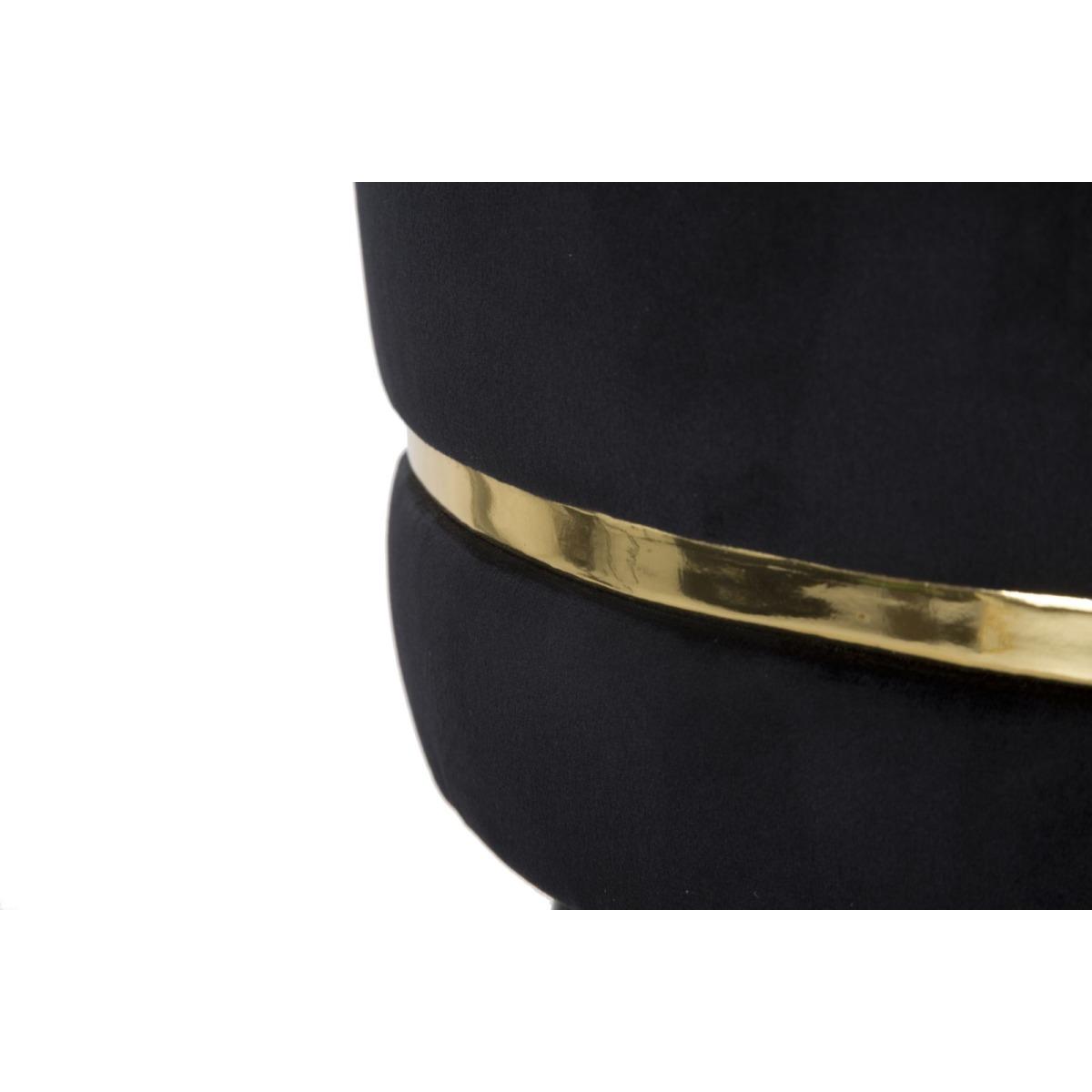 Sgabello bar paris nero gold modello 35 x 74 cm