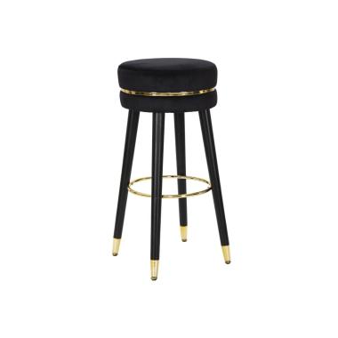 Sgabello bar paris nero gold modello 35 x 74 cm