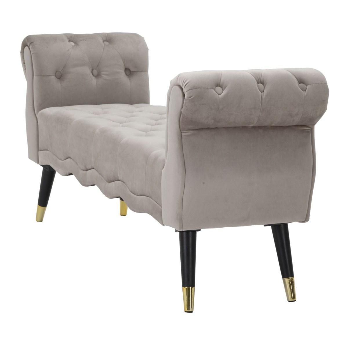 Panchetta Paris Grigia/Gold cm.120x40x60