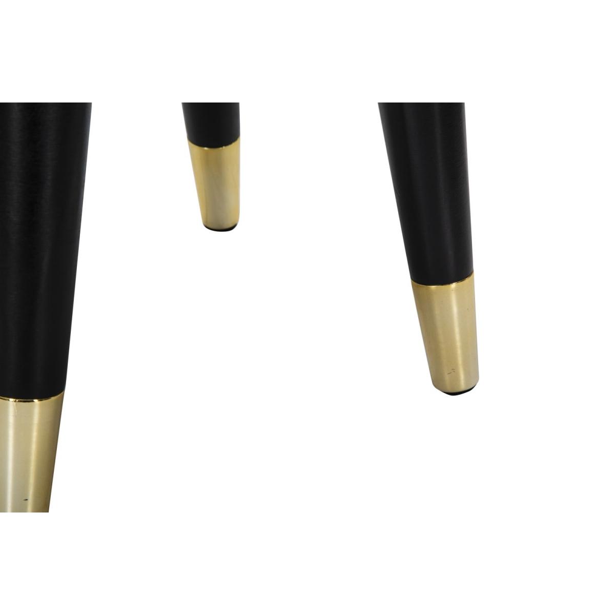 Sgabello Paris Crema/Gold cm.Ø35x40,5