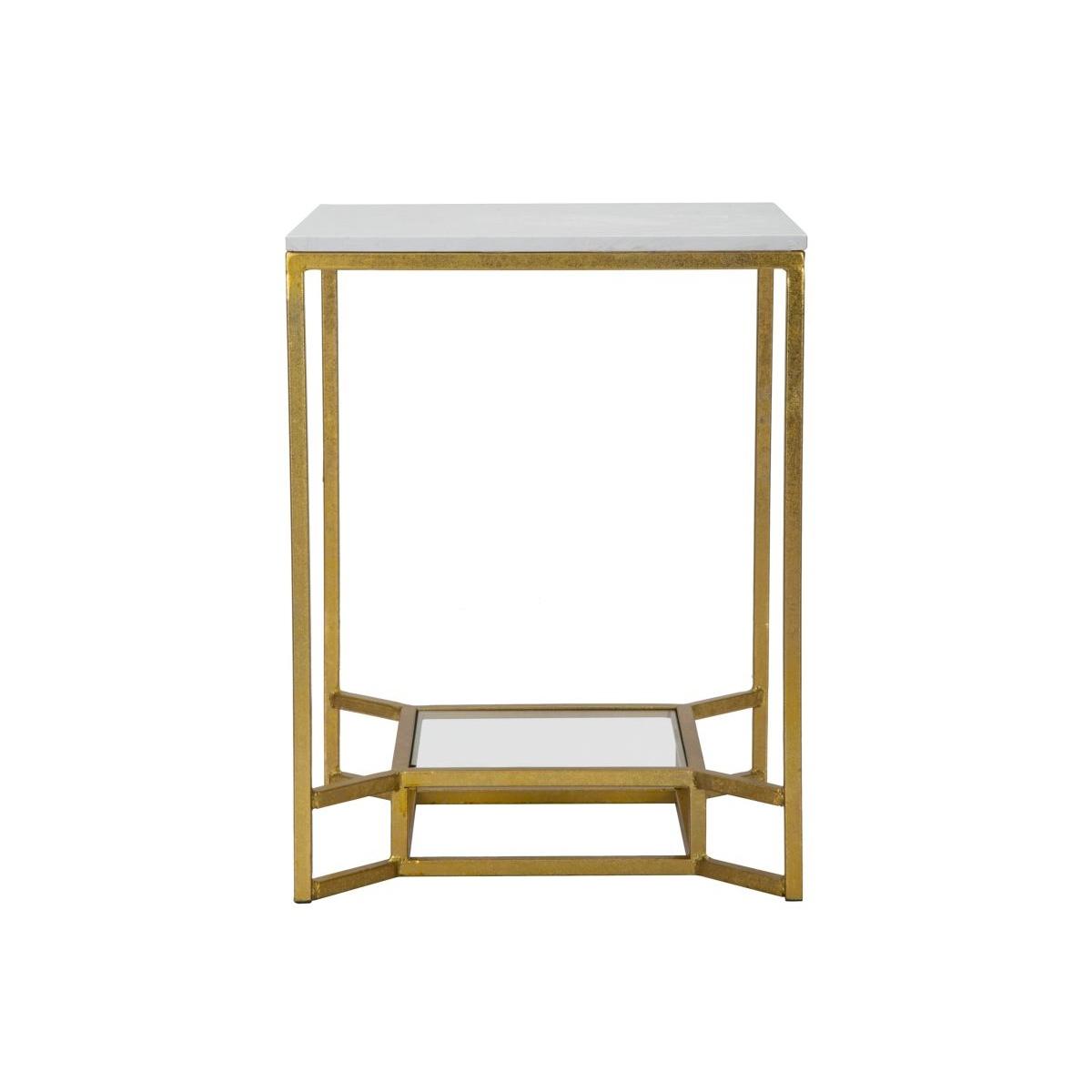 Tavolinetto Double Marble cm.47x47x60