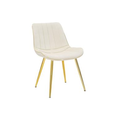 Sedia Paris Crema/Gold Set 2 Pz cm.51x59x79