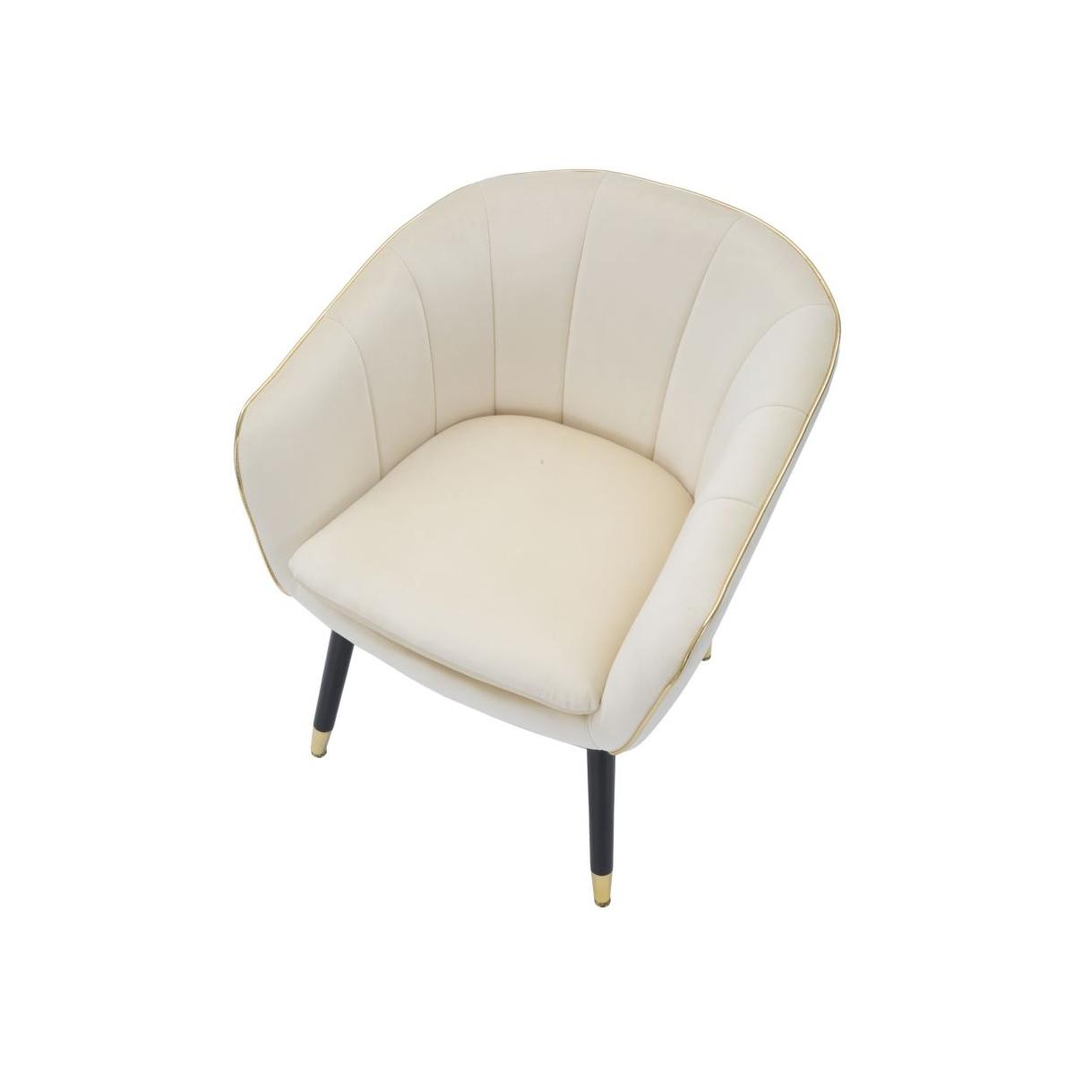 Poltrona paris crema gold 62 x 58 x 78 cm
