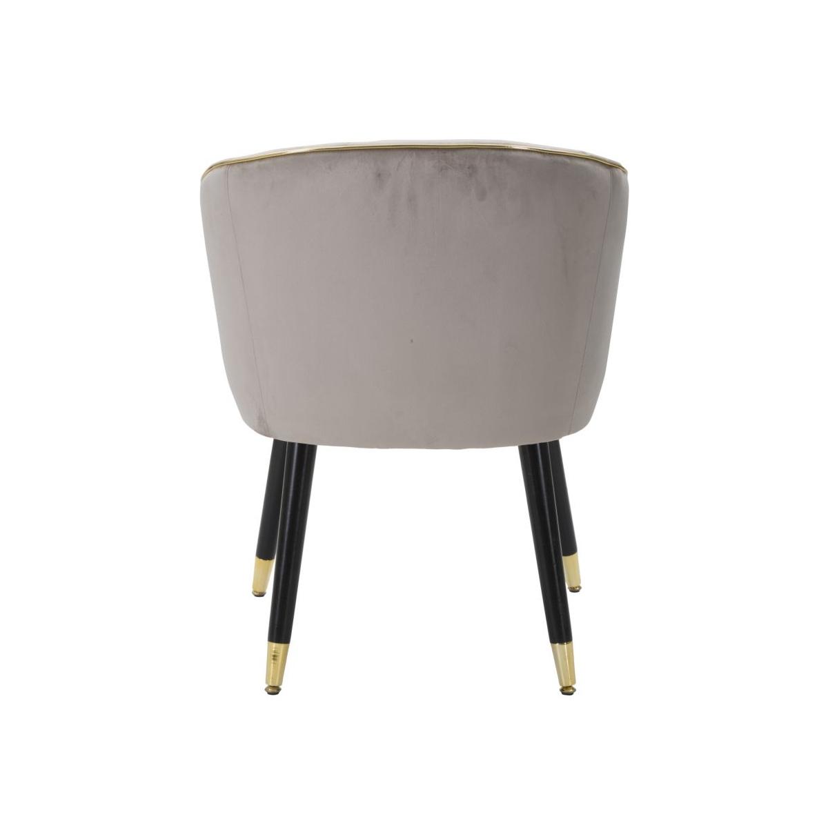 Poltrona Paris Grigia/Gold cm.62x58x78