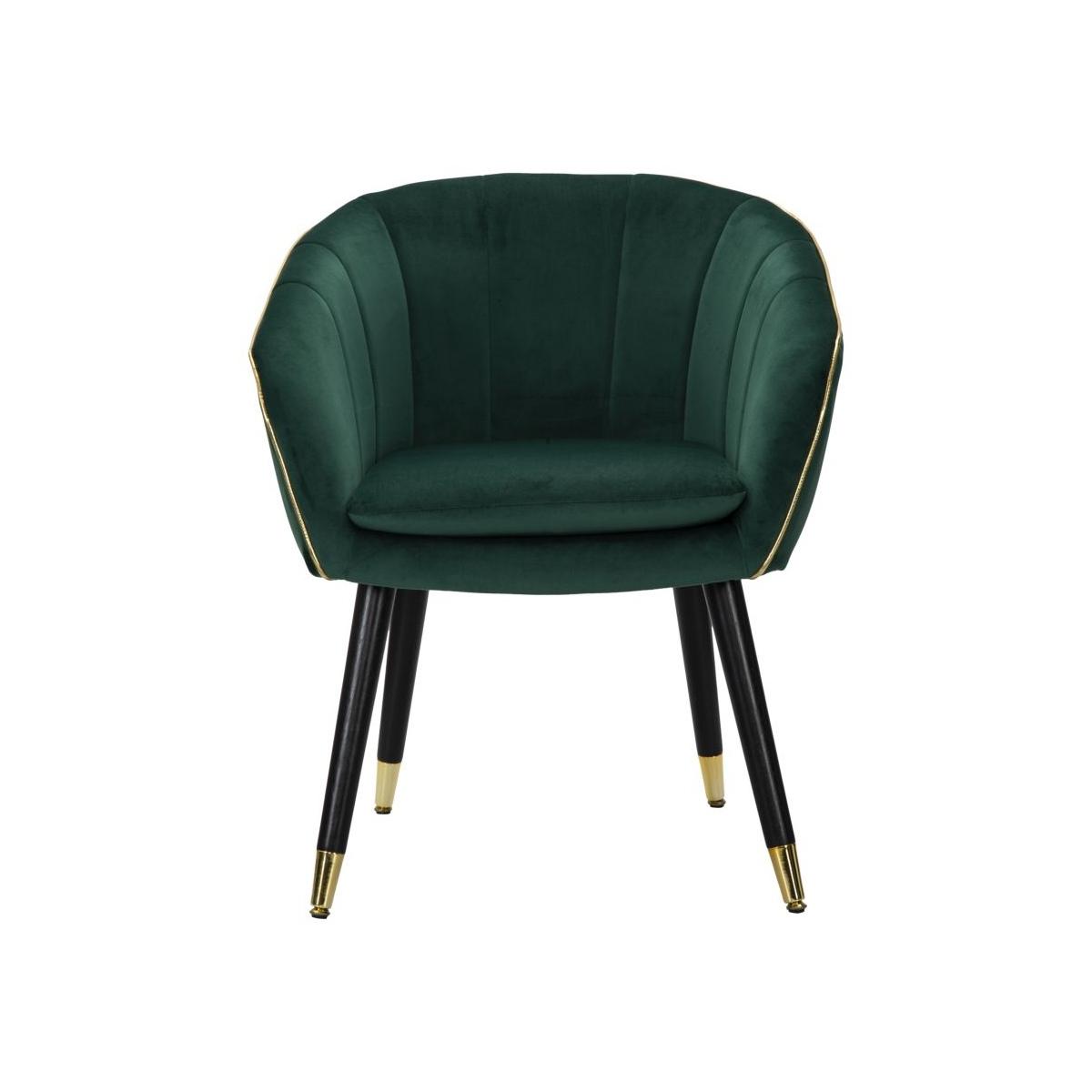 Poltrona Paris Verde/Gold cm.62x58x78