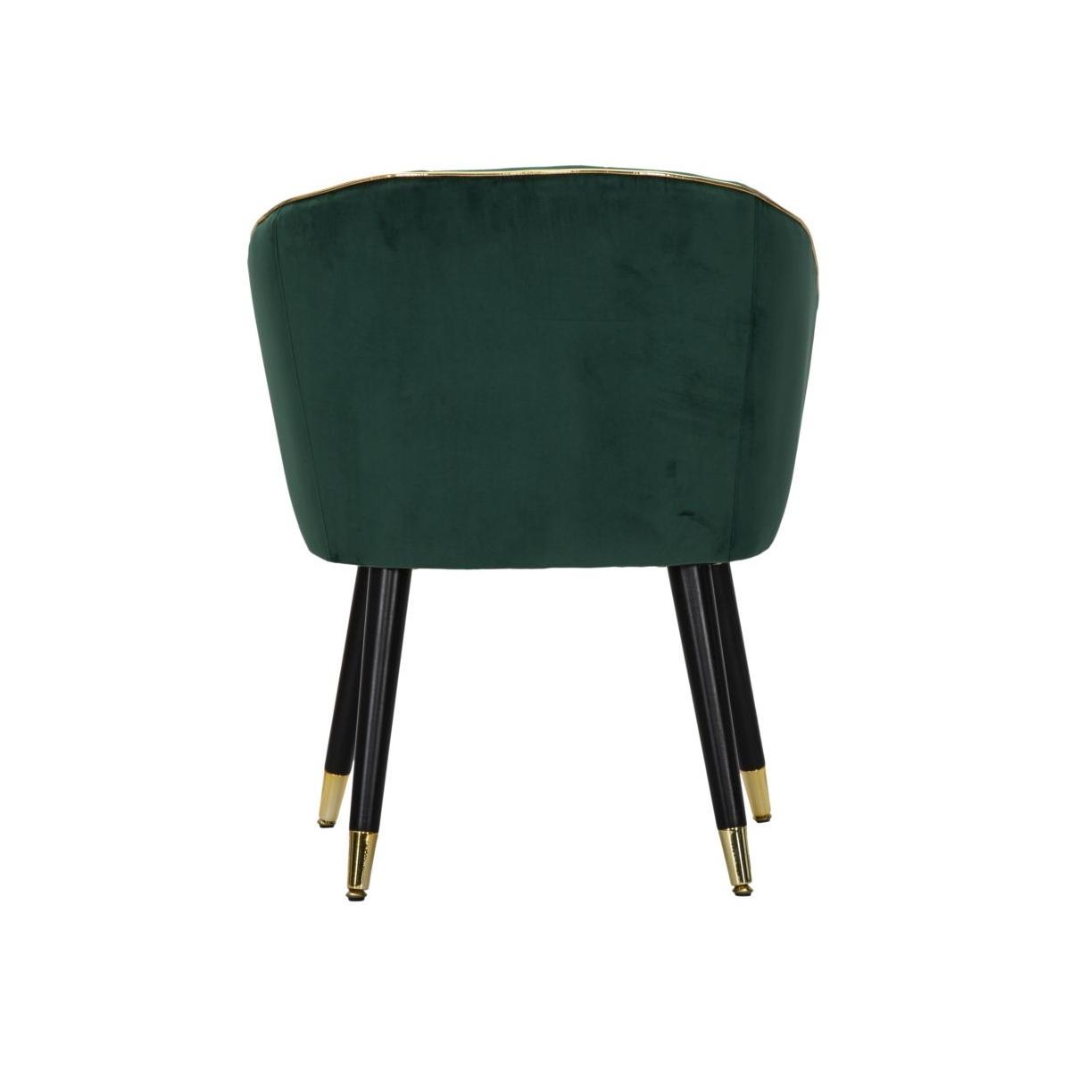 Poltrona Paris Verde/Gold cm.62x58x78