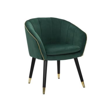 Poltrona Paris Verde/Gold cm.62x58x78
