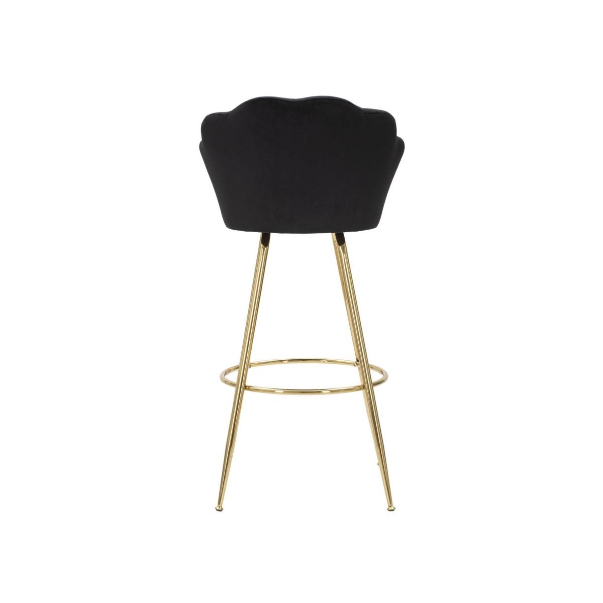 Sgabello Bar Vienna Nero cm.55x53x110 Altezza Seduta 88 Cm