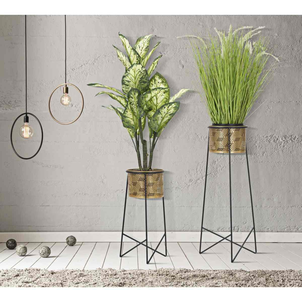 Porta Vasi Coppia Exy cm.Ø37x76-27x51