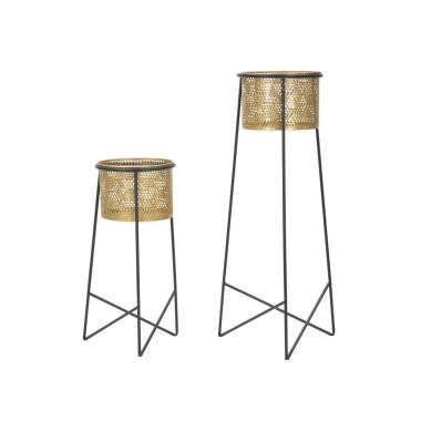 Porta Vasi Coppia Exy cm.Ø37x76-27x51
