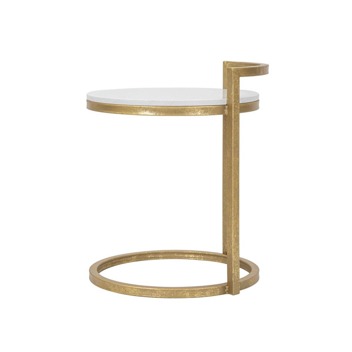 Tavolinetto Round Marble Cm 40x43x50