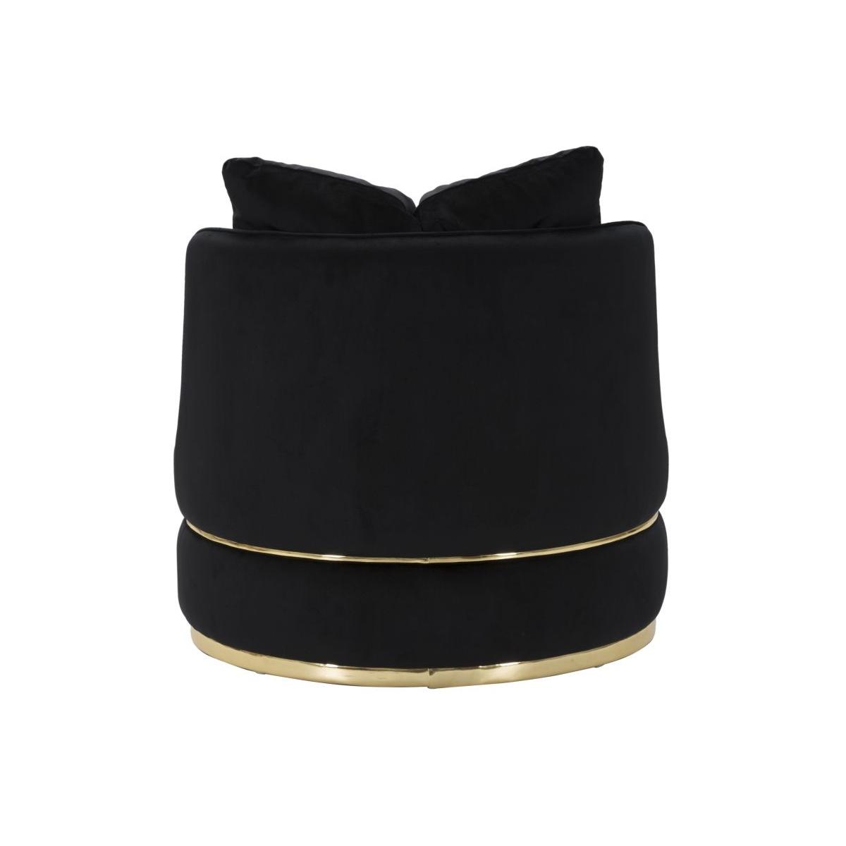 Poltrona Paris Space Nero/Gold cm.Ø84x72
