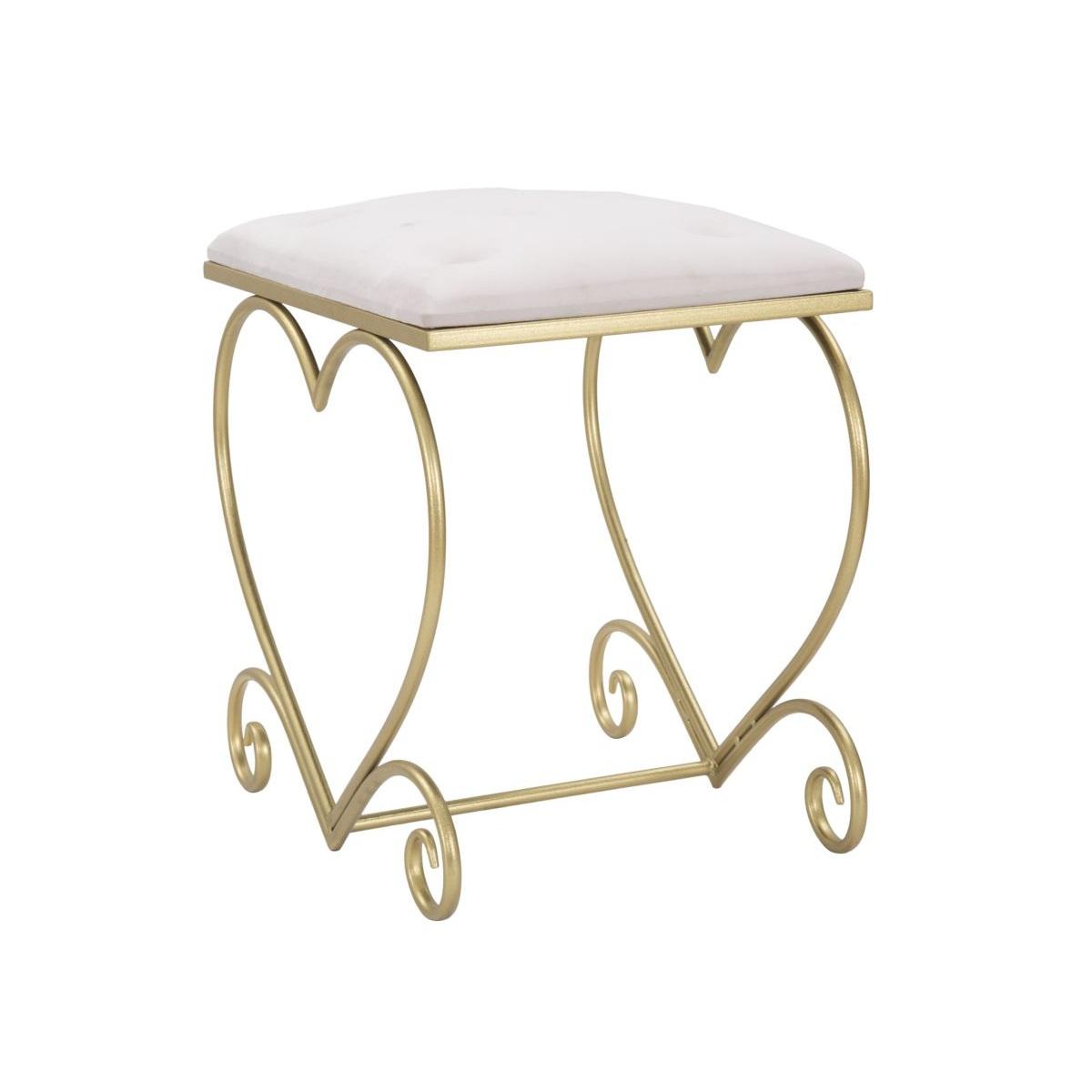 Sgabello Heart Rosa cm.50x37,5x51,5