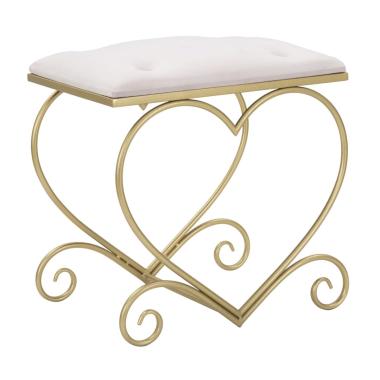 Sgabello Heart Rosa cm.50x37,5x51,5