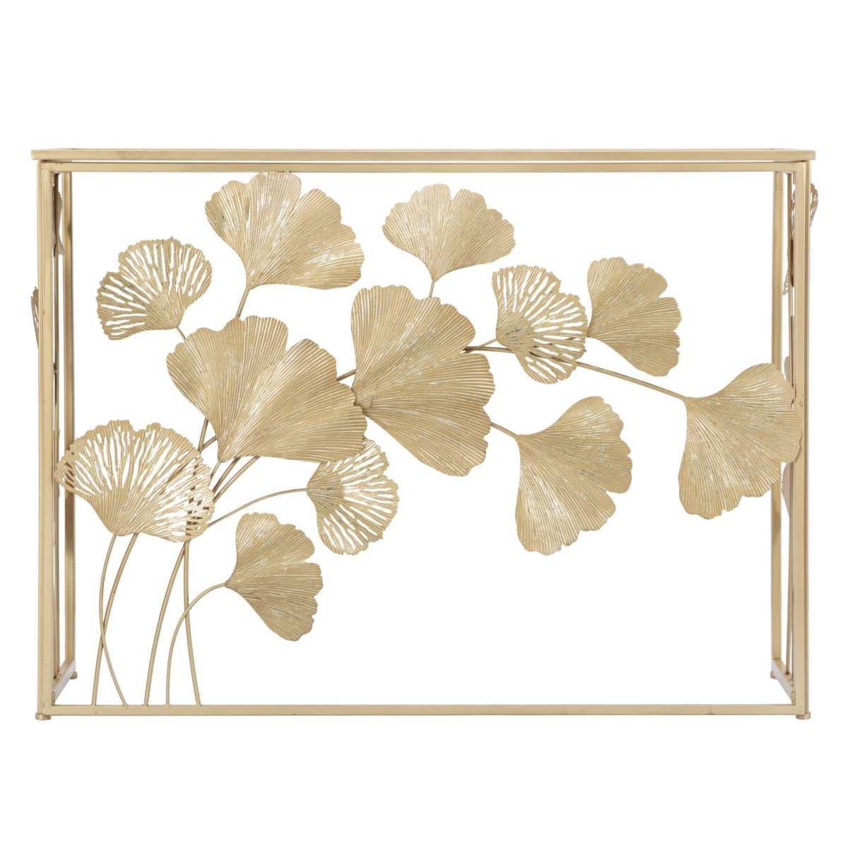 Consolle in ferro leaf 108 x 36,5 x 80 cm