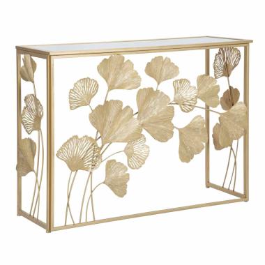 Consolle in ferro leaf 108 x 36,5 x 80 cm
