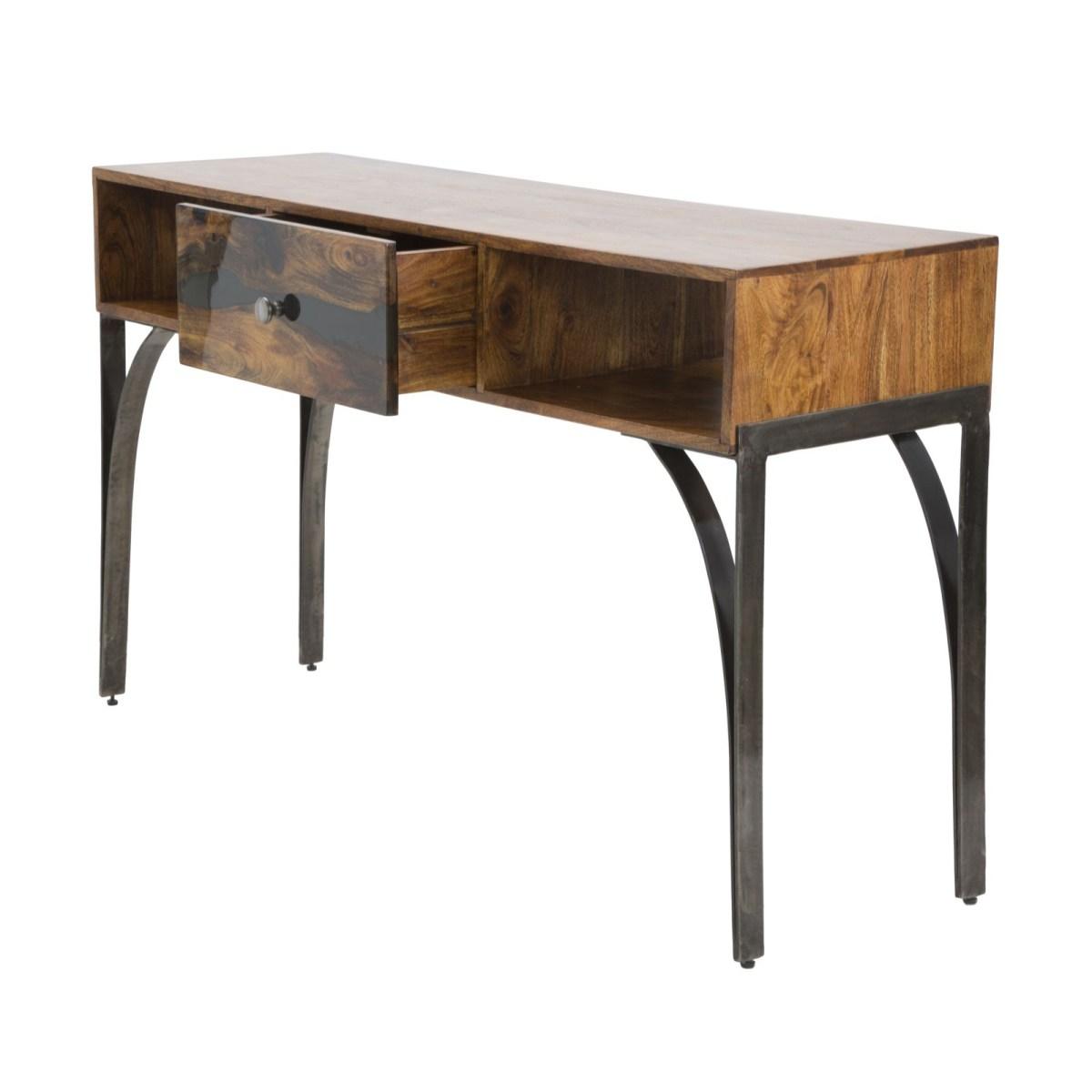 Consolle Mustang cm.130x40x80 Legno Di Acacia Nilotica