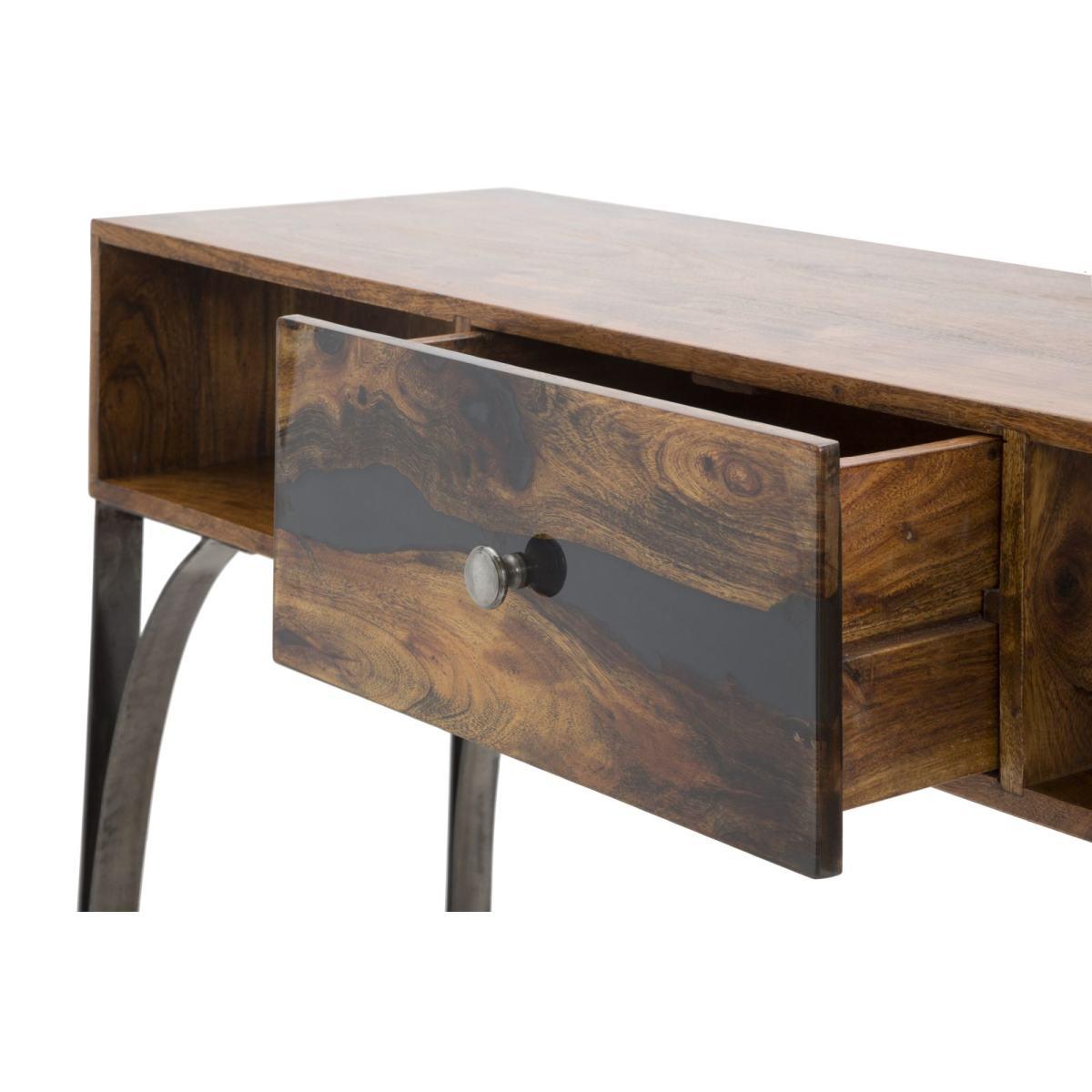 Consolle Mustang cm.130x40x80 Legno Di Acacia Nilotica