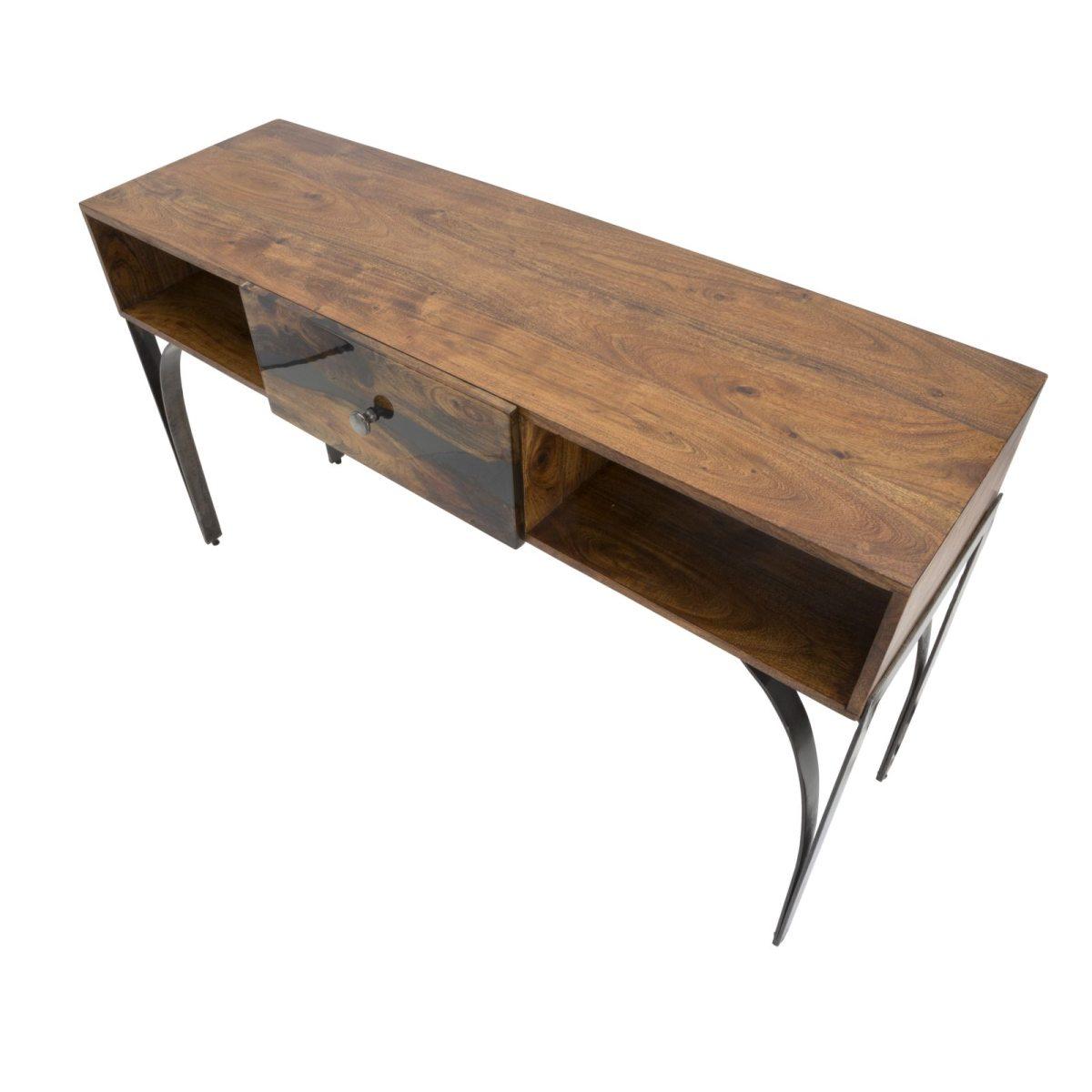 Consolle Mustang cm.130x40x80 Legno Di Acacia Nilotica