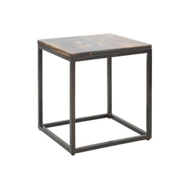 Tavolo Da Caffe' Mustang Quadrato cm.40x40x45 Legno Di Acacia Nilotica