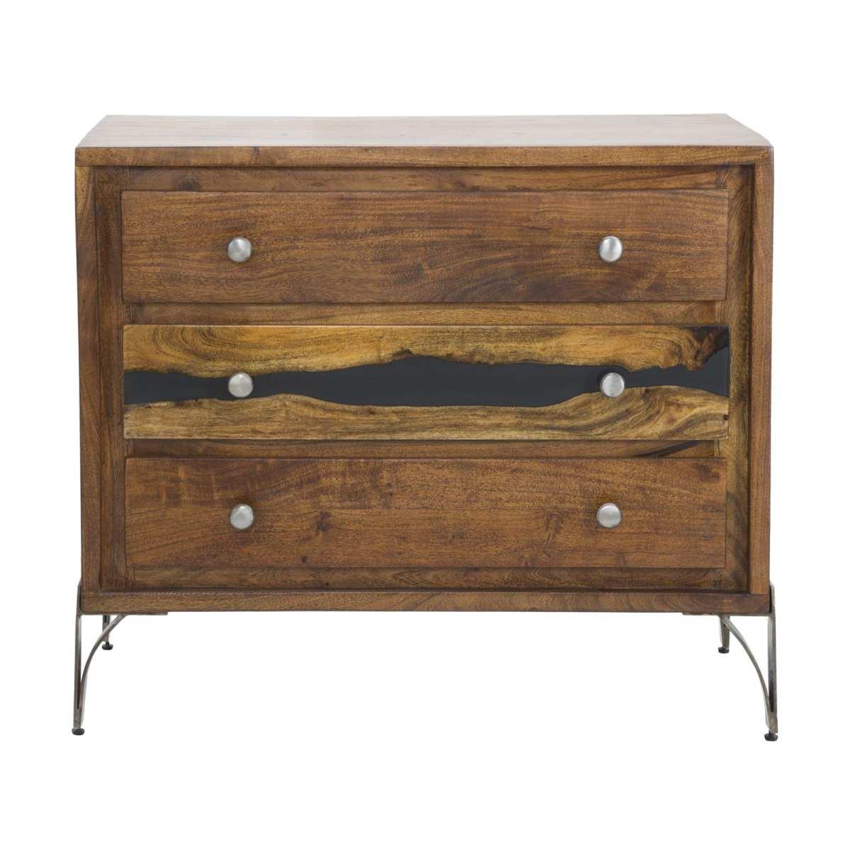 Como' Mustang cm.88x45x75 Legno Di Acacia Nilotica