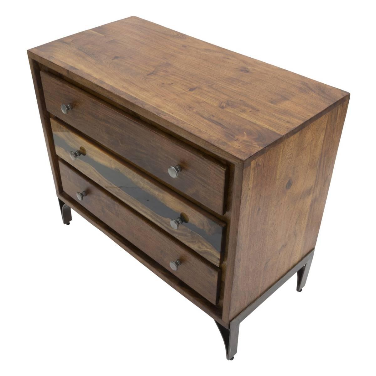 Como' Mustang cm.88x45x75 Legno Di Acacia Nilotica