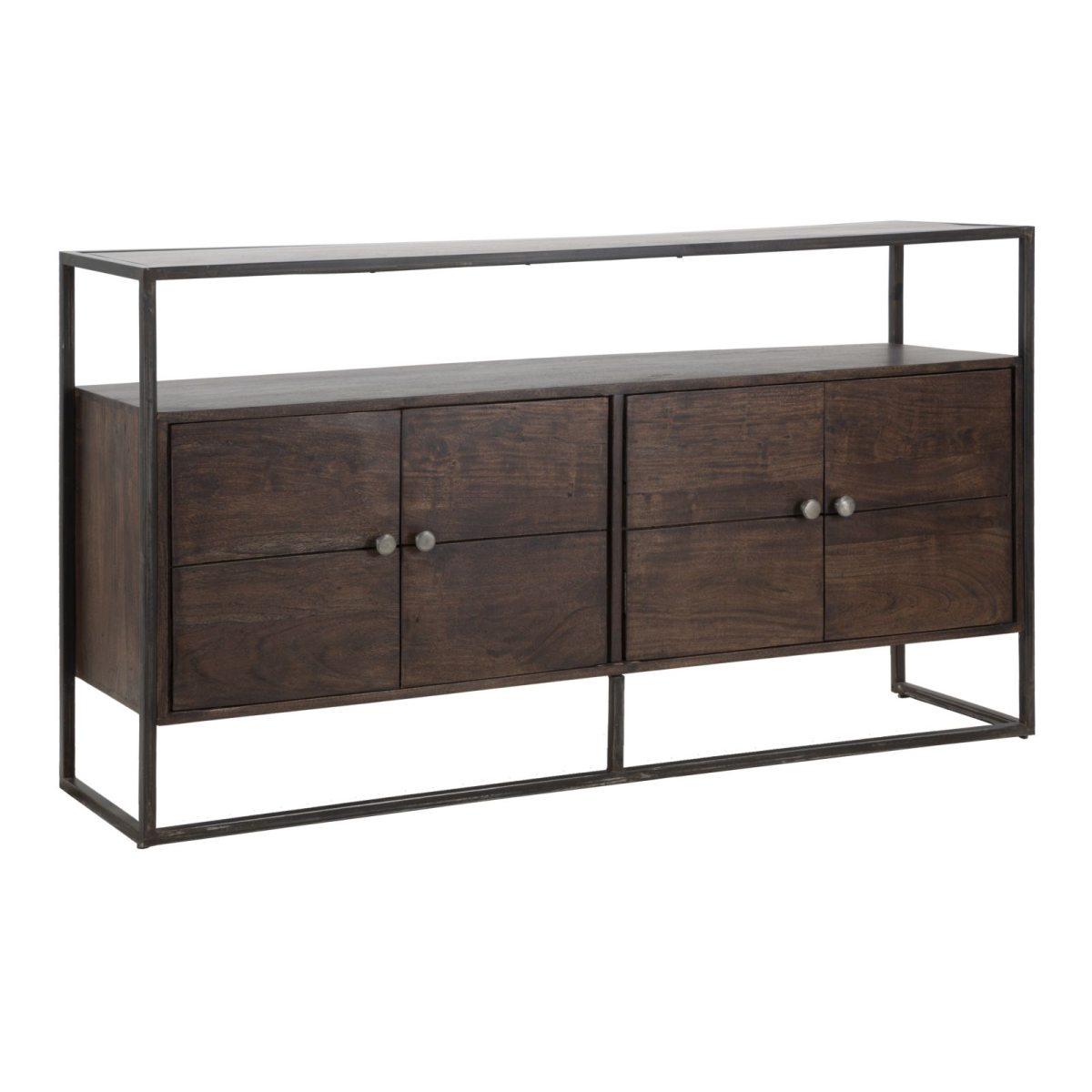 Mobile Burn cm.150x40x83 Legno Di Acacia Nilotica
