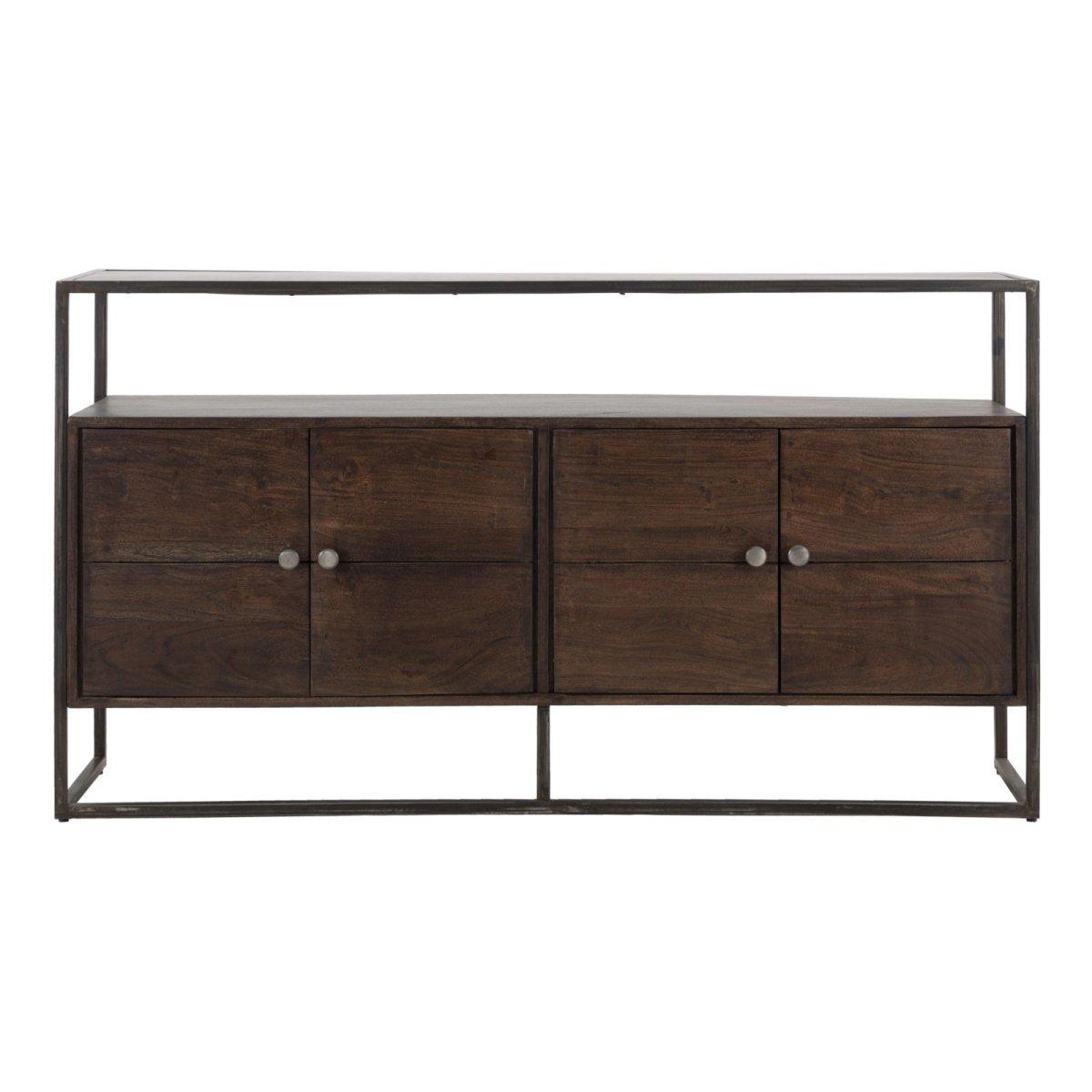 Mobile Burn cm.150x40x83 Legno Di Acacia Nilotica