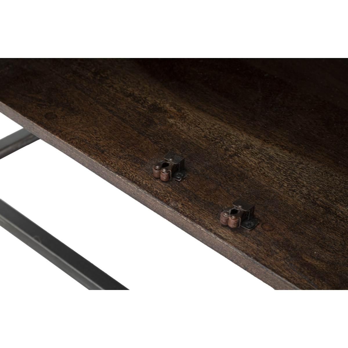 Mobile Burn cm.150x40x83 Legno Di Acacia Nilotica