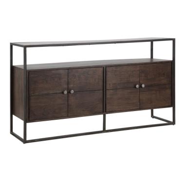 Mobile Burn cm.150x40x83 Legno Di Acacia Nilotica