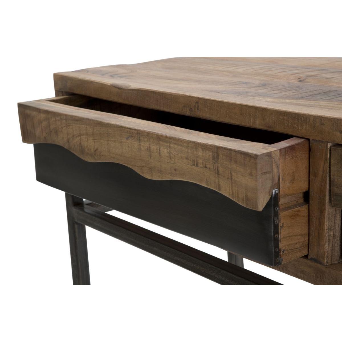 Consolle Yellowstone cm.118x40x80 Legno Di Acacia Nilotica