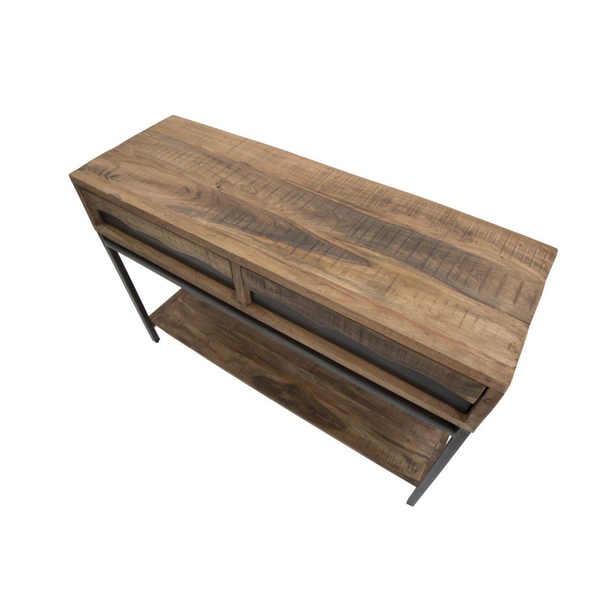 Consolle Yellowstone cm.118x40x80 Legno Di Acacia Nilotica