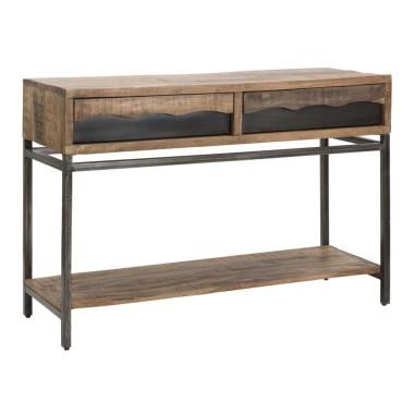 Consolle Yellowstone cm.118x40x80 Legno Di Acacia Nilotica