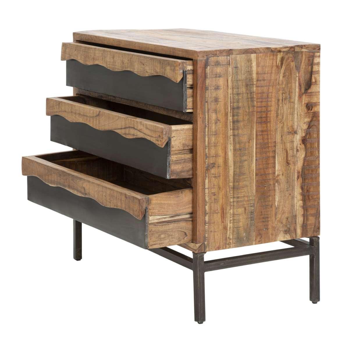 Como' Yellowstone cm.88x45x80 Legno Di Acacia Nilotica