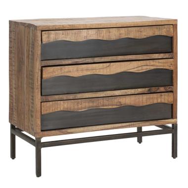 Como' Yellowstone cm.88x45x80 Legno Di Acacia Nilotica
