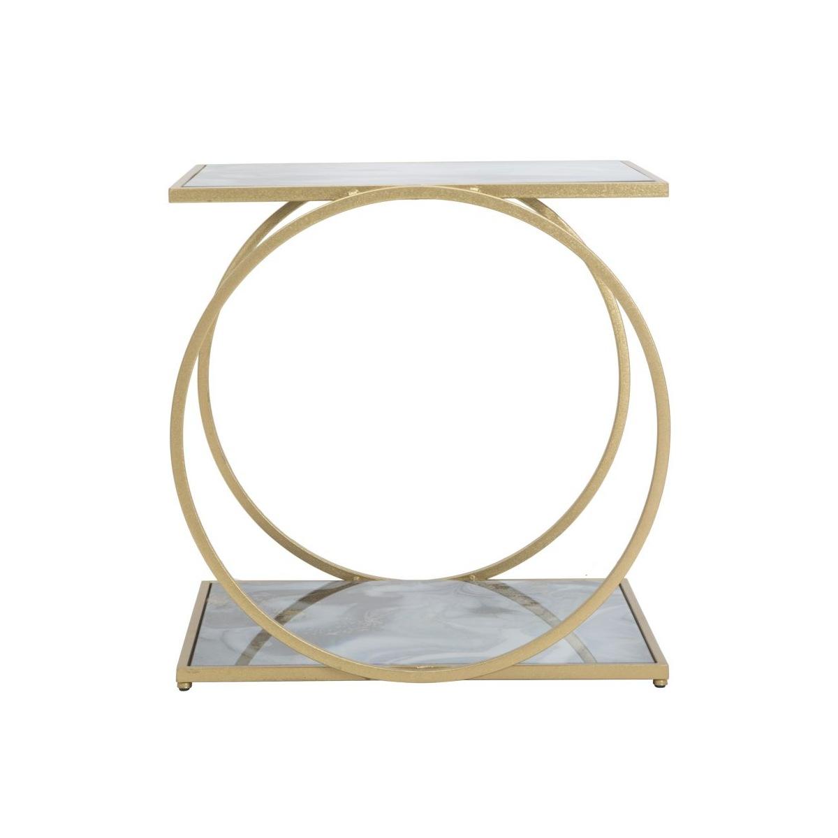 Tavolinetto Glam 2 Level cm.52,5x50x51