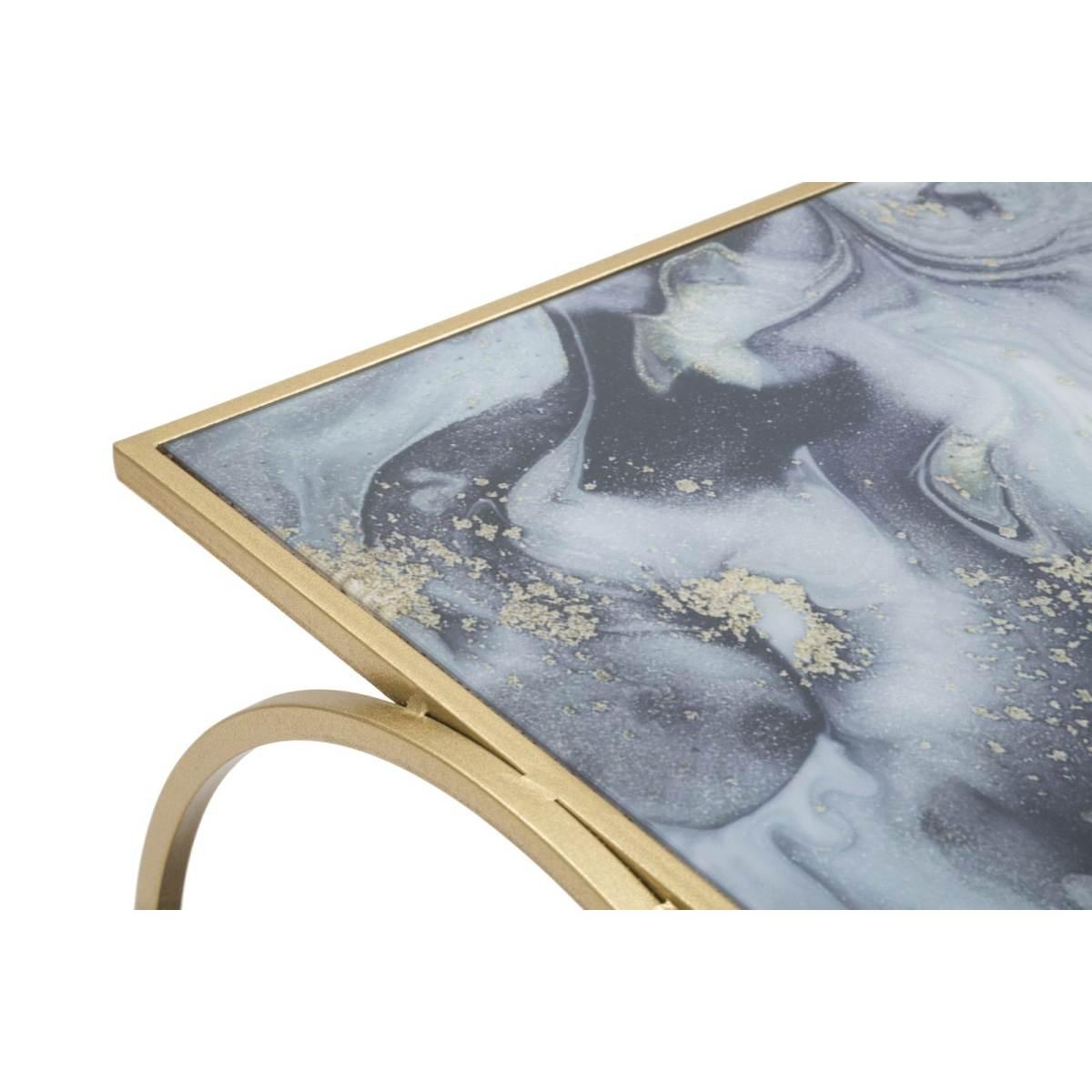 Tavolinetto Glam 2 Level cm.52,5x50x51
