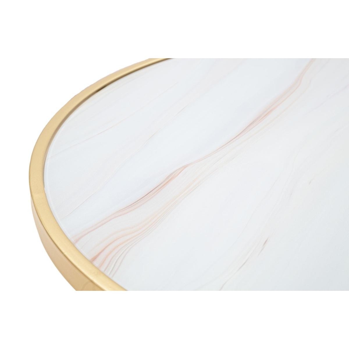 Tavolinetto Glam Mat cm.Ø50,5x50