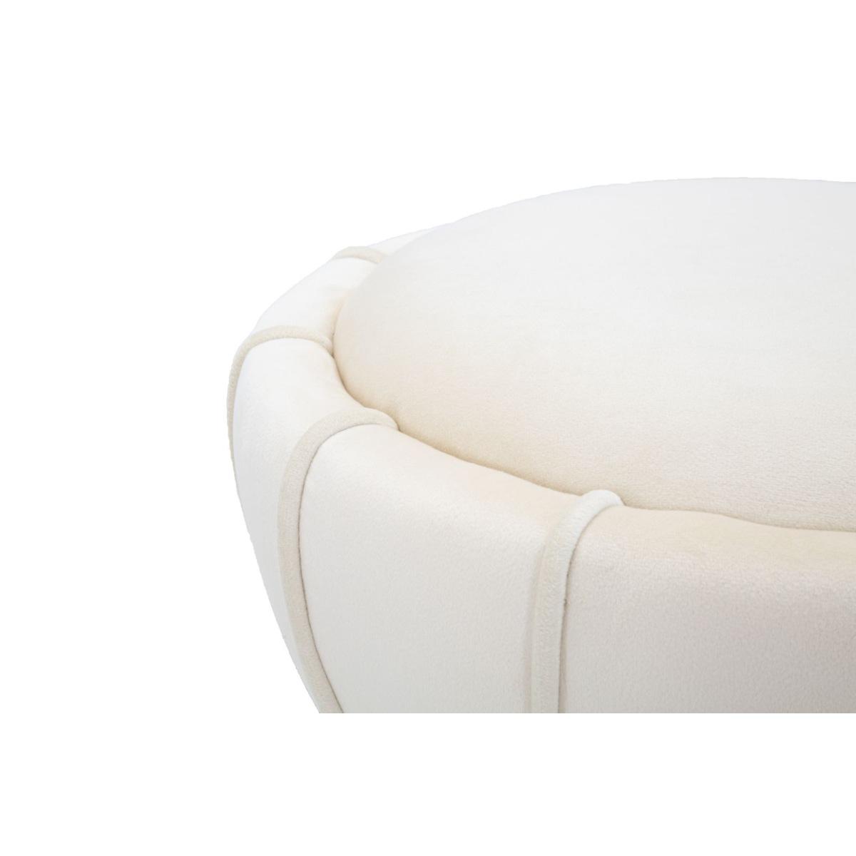 Sgabello flower crema