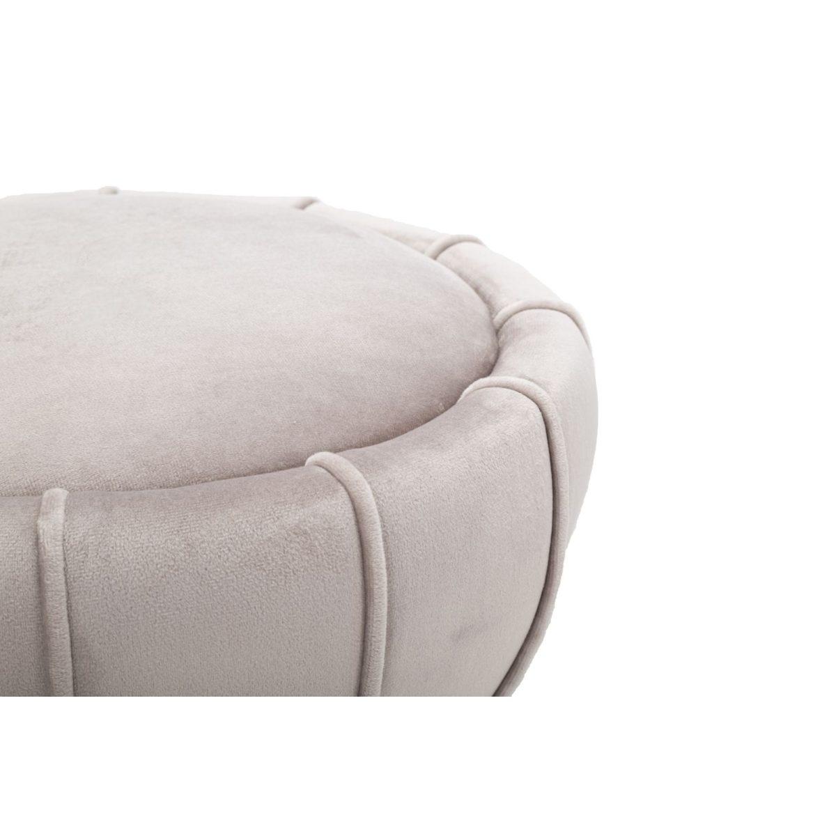 Sgabello Flower Grigio cm.Ø40x44