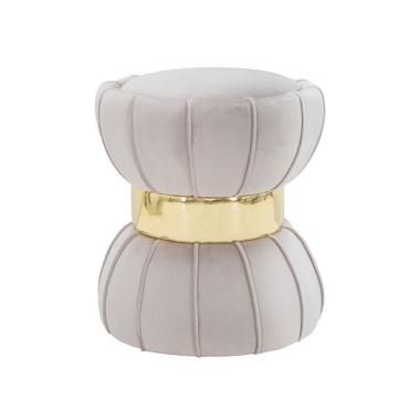 Sgabello Flower Grigio cm.Ø40x44