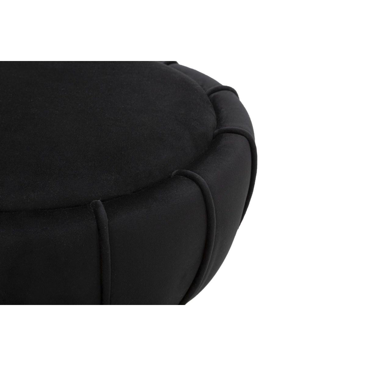 Sgabello Flower Nero cm.Ø40x44
