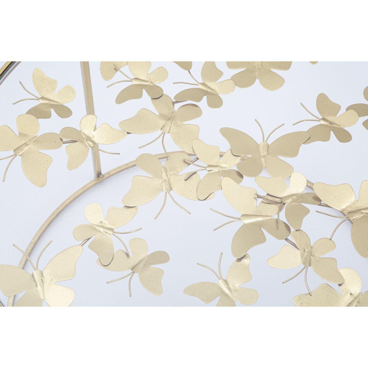 Tavolo Da Caffe' Butterflies cm.Ø60x40,5