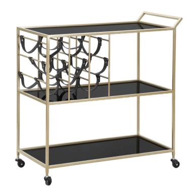 Carrello Black String cm.79x39,5x82